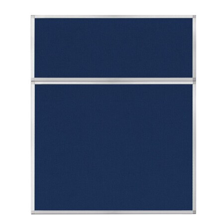 Versare Hush Panel Configurable Cubicle Partition 5' x 6' Navy Blue Fabric 1852403